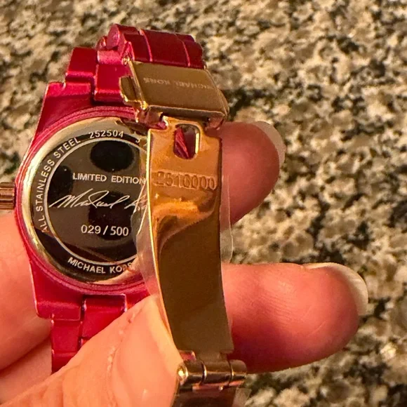 Michael Kors Vibrant Red Women's Watch - Picture 5 of 11